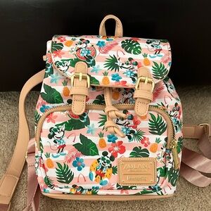 Disney Aulani Loungefly Mini Backpack - Mickey & Minnie Aloha Spring Collection